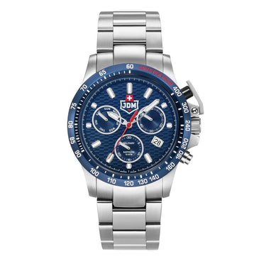 Jacques du Manoir Chronograph Armbanduhr Charlie II Swiss Made Geschenkset mit Stift JDM-WG017-04